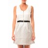 Short Dress Nella S/L 10107365 Blanc/Beige