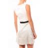 Short Dress Nella S/L 10107365 Blanc/Beige