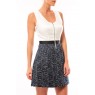 Short Dress Nella S/L 10107365 Blanc/Marine