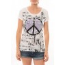 T-Shirt Peace And Love Blanc