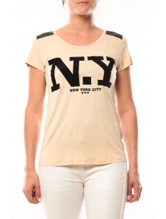 T-Shirt Love Look NY 1660 Beige