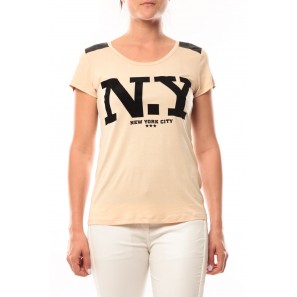T-Shirt Love Look NY 1660 Beige