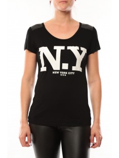T-Shirt Love Look NY 1660 Noir