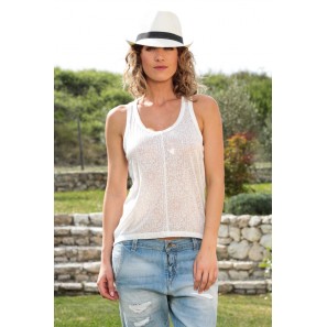 Top Burn Marack Tank 10110513 Blanc