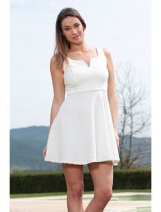 Robe allyson R1165-6 Blanc