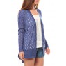 Cardigan Coon LS 10111383 Bleu