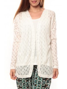 Cardigan Coon LS 10111383 Blanc