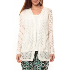 Cardigan Coon LS 10111383 Blanc