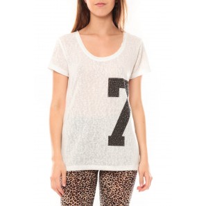 Tee shirt SL1601 Blanc 1 Acheté = 1 Offert- vetement femme