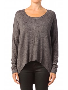 Blouse Zipper Glory Aura LS 10115665 Gris