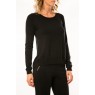 Zipper Blouse Glory Eve LS 10114841 Noir