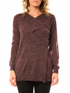 Cardigan Copenhagen LS Drapey 10111324 Prune