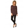 Cardigan Copenhagen LS Drapey 10111324 Prune