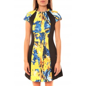 Robe You&You B8086 Jaune/Bleu