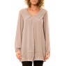 Chemisier Col Claudine IP11013 Taupe