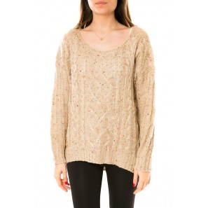 Pull A2173-1 Beige - 1 acheté = 1 offert