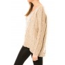 Pull A2173-1 Beige - 1 acheté = 1 offert