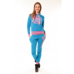 Ensemble Jogging United Marshall College Bleu/Rose