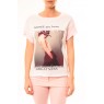 Tee-shirt B005 Blanc/Rose