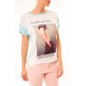 Tee-shirt B005 Blanc/Rose