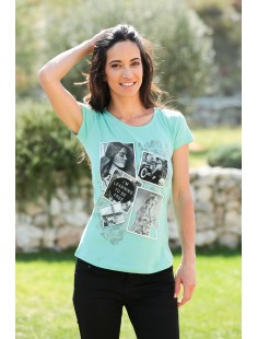 T-Shirt NAD Photo Vert d'eau