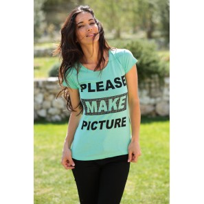 T-Shirt NAD Please Vert d'eau