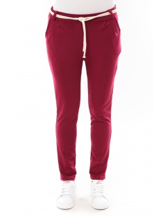 Pantalon Sandra bordeaux