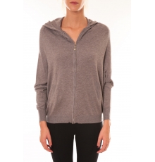 Sweat zippé L1039 marron