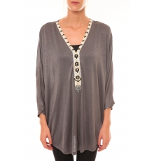 Top ample M3112 gris