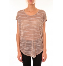 Top à sequins R5523 marron