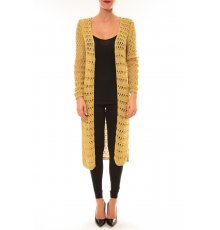 Gilet long Paula jaune