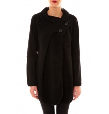 De Fil en Aiguille Cardigan long Louisi noir