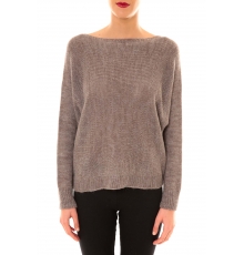 De Fil en Aiguille Pull Galina taupe