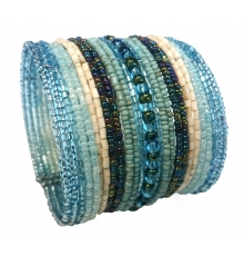 Bracelet en perles Louisa bleu