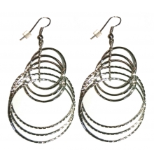 Boucles d'oreilles Chandra argent