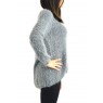 Pull Effet Noix Coco Anthracite 