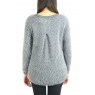 Pull Effet Noix Coco Anthracite 