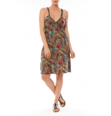 Robe Bretelle Cocody imprimée Fleurs