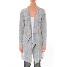 Cardigan Long Fashion Moda Gris