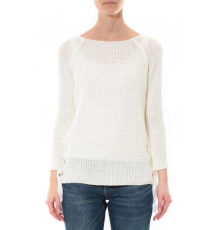 Pull Lacets Blanc