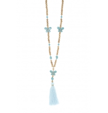 Collier sautoir Fashion Jewelry Bleu