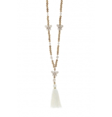 Collier sautoir Fashion Jewelry Blanc