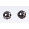 Boucles d'oreilles Boules gris foncé