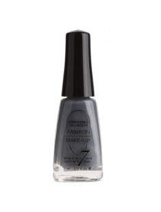 vernis à ongles gris foncé - maquillage femme