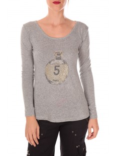 pull five col rond 1036 Gris