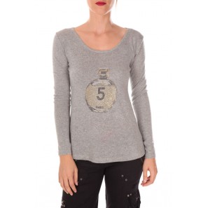 pull five col rond 1036 Gris 