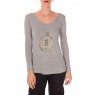 pull five col rond 1036 Gris