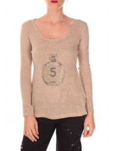 pull five col rond 1036 Beige