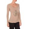 pull five col rond 1036 Beige