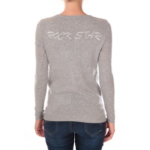 pull rock star 1027 Gris - 1 acheté = 1 offert